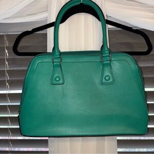 Elegant Green Satchel Bag